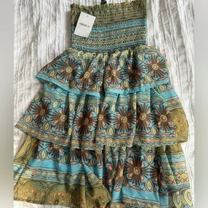 Strapless summer dress